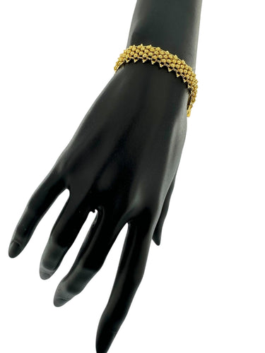 Bracelet Bracelet et collier portugais en or jaune 19 carats 58 Facettes