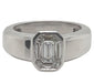 Bague Bague en or blanc avec diamants 1 carat 58 Facettes