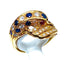 Bague Bague DAUPHIN en or jaune 18 carats, diamants ,saphirs et rubis 58 Facettes AB224