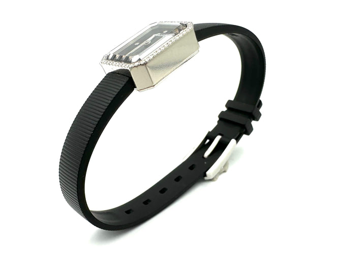 Montre CHANEL. Collection "Première Ruban", montre acier et diamants (full set) 58 Facettes