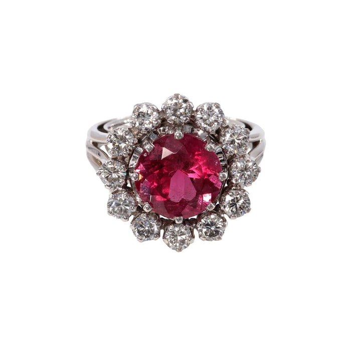 Bague 50 Bague tourmaline rose diamants 58 Facettes 32500038