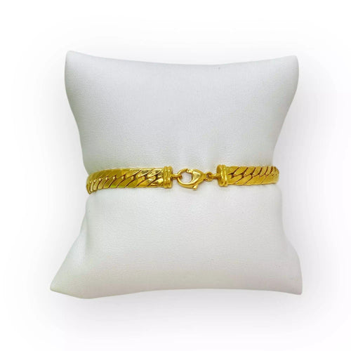 Bracelet Bracelet or maille anglaise 58 Facettes 330075004