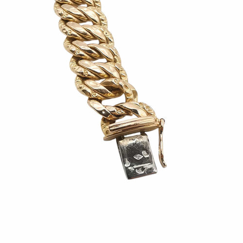 Bracelet maille américaine or jaune