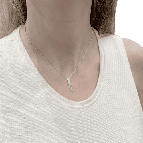 Collier Collier Messika, "Mon Premier Diamant", ou blanc, diamant. 58 Facettes 34537
