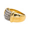 Bague 47 Fred Bague  Force 10 Or jaune, Acier 58 Facettes 4891394CN