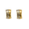 Boucles d'oreilles en Or jaune & blanc 18k