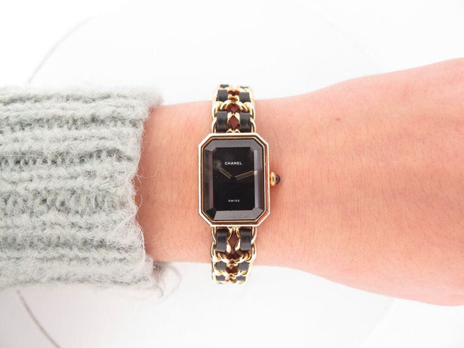 Montre vintage montre CHANEL premiere h00016 26mm en plaque or 1987 quartz 58 Facettes 265270