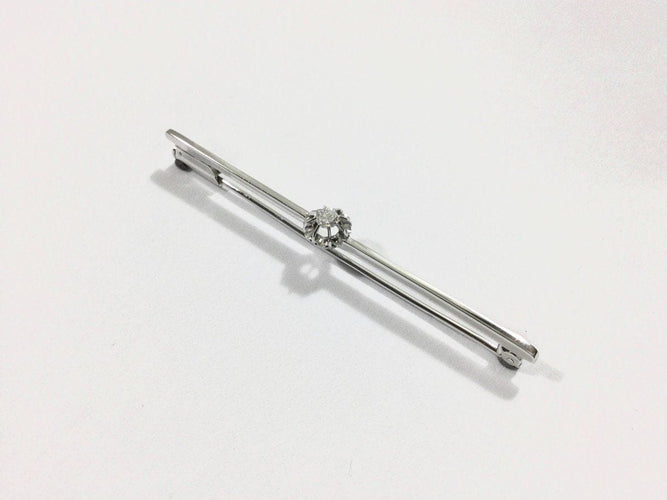 Broche Broche Or Blanc Diamant 58 Facettes