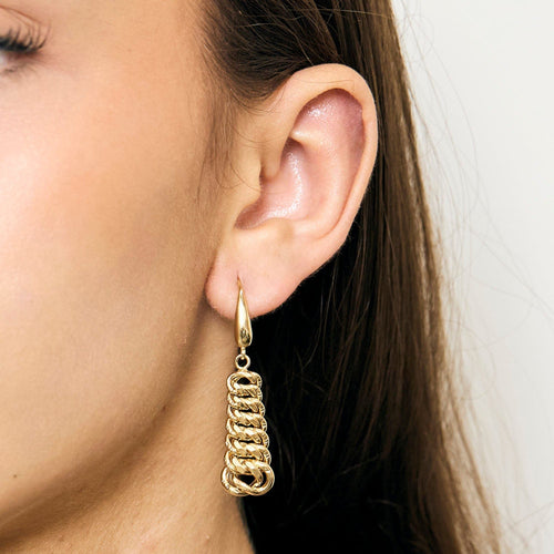 Boucles d'oreilles Boucles Américaines Pendantes or jaune 58 Facettes LP1169/5