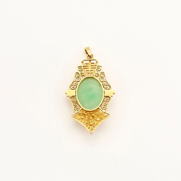 Pendentif Pendentif or jaune jade 58 Facettes LP937