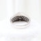 Bague 56 Bague en or blanc 18 carats pavée de diamants 58 Facettes VV1-A