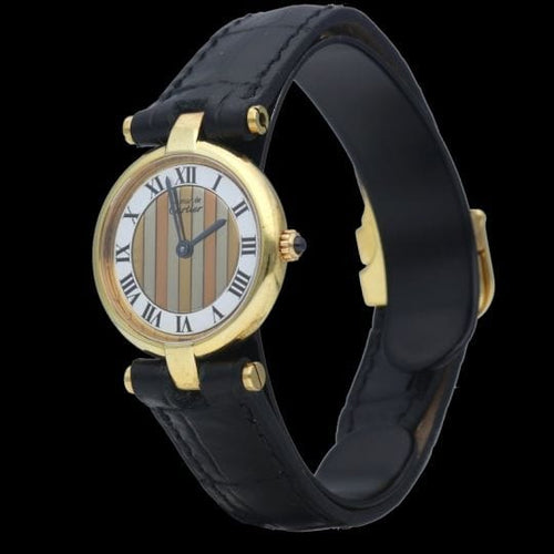 Montre Cartier Montre Must De Cartier Vermeil 58 Facettes MT43760