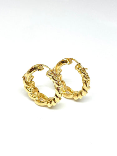 Boucles d'oreilles Boucles d’oreilles chic et originales en or jaune 18 carats 58 Facettes