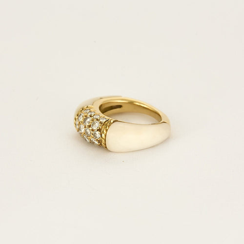 Bague 43 VAN CLEEF & ARPELS - Bague philippines or jaune corail blanc et diamants 58 Facettes