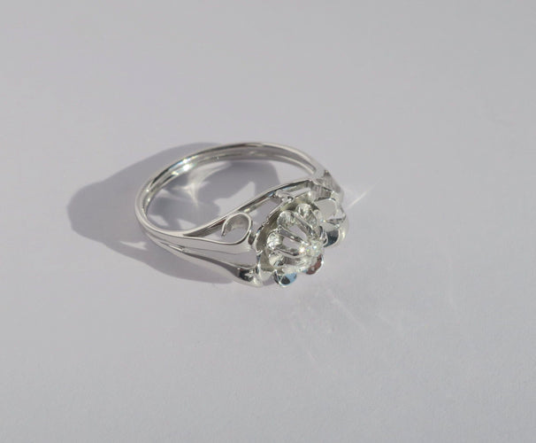 Bague 53 Bague 1950 Diamant Or blanc 58 Facettes