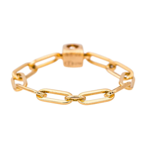 Bague 53 Dinh Van Bague Cube Or rose Diamant 58 Facettes 4311458CN