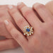 Ring 53 Sapphire diamond ring 58 Facettes