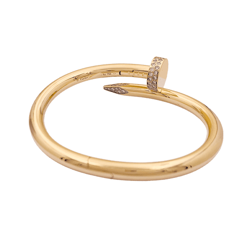 Bracelet Bracelet Cartier, "Juste un clou", or jaune, diamants. 58 Facettes 34751