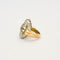 Bague 50.5 Bague en or jaune, platine et diamants. 58 Facettes