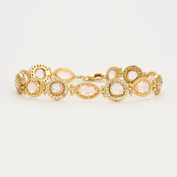 Bracelet or jaune quartz