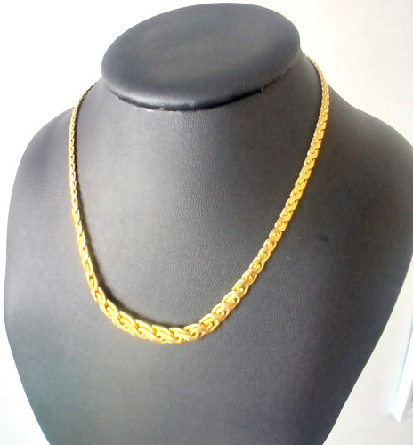 Collier Collier or jaune, maille en S 58 Facettes 596/3