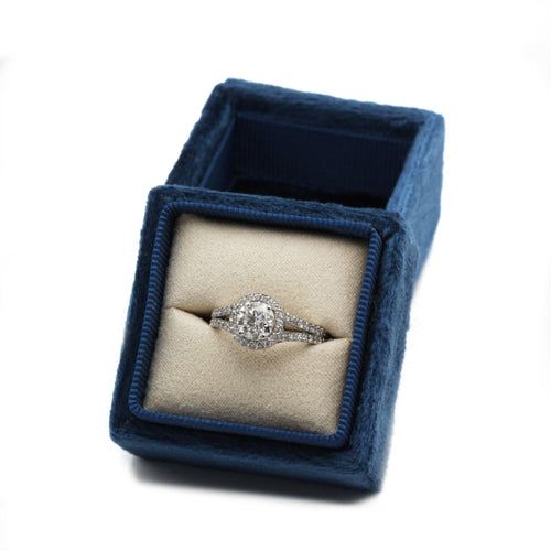 Bague 51 Bague - Or blanc et diamants 58 Facettes 1137