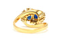 Bague 53 Bague contemporaine or jaune, saphirs et diamants 58 Facettes 22739
