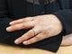 Bague 54 Bague demi-alliance sertie de diamants en or blanc 18k 58 Facettes Al.Demi.B.1ct.DV