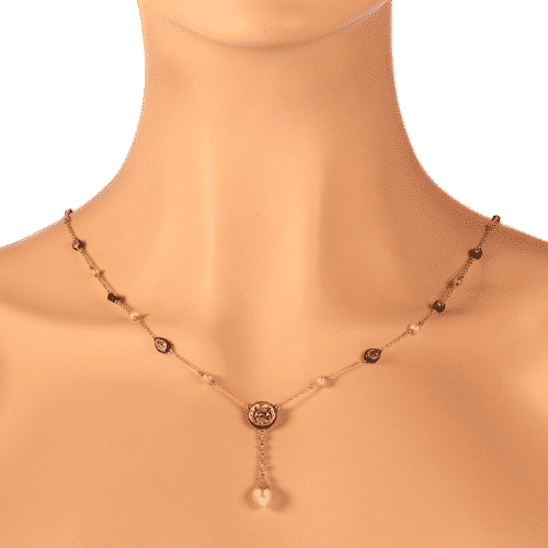 Collier Collier exquis en or, diamants (5,28 ct) et perles, datant des années 1850 58 Facettes 21007-0051