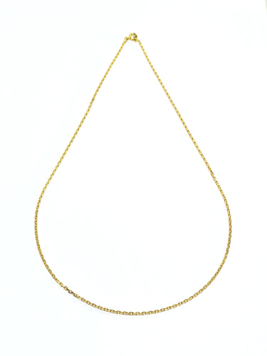 Bague Chaîne en or maille forçat 58 Facettes