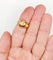 Bague 53 Bague art déco dôme bombé or rose diamant et rubis serti étoilé 58 Facettes A04368