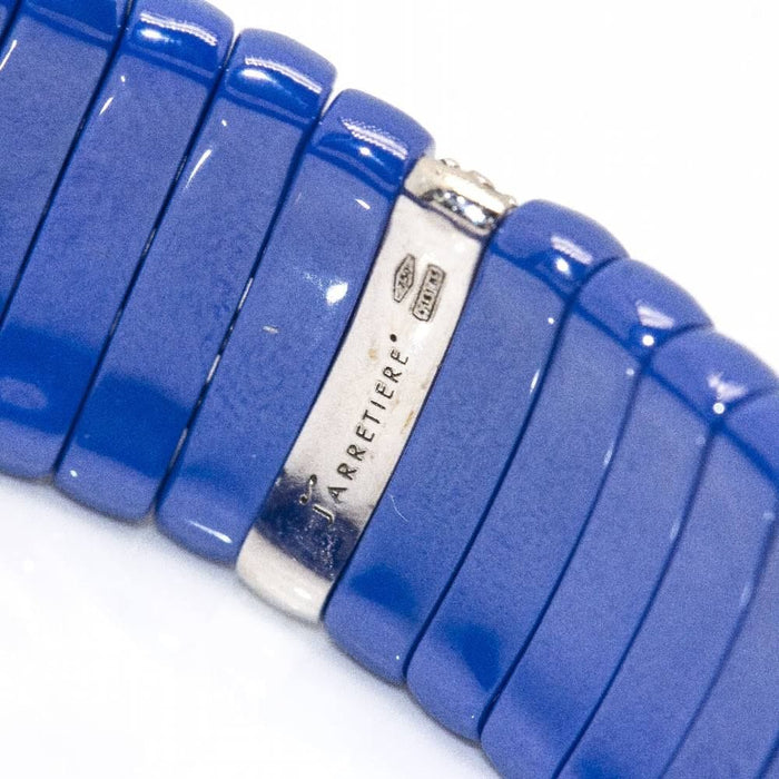 Bracelet Bracelet JARRETIERE Céramique Bleu Diamants 58 Facettes D362071SO