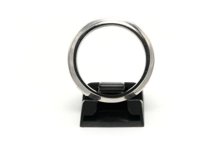 Bague 54 Alliance américaine contemporaine en or blanc sertie de diamants 58 Facettes 21129