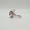 Bague 54 Bague or blanc sertie d'une rubellite et diamants naturels 58 Facettes