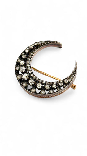 Broche Broche Napoléon 3 en or et argent sertie de diamants 58 Facettes