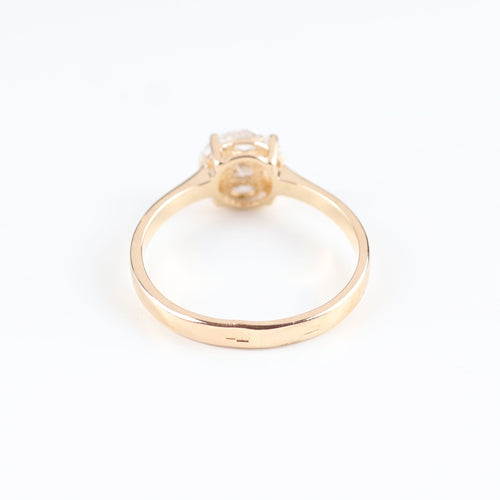 Bague Bague en or rose sertie de diamants taille marquise et princesse 58 Facettes 131455A