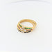 Ring 59 Clover ring in yellow gold 58 Facettes 29580