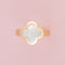 Bague 59 Van Cleef & Arpels - Bague Pure Alhambra en or jaune 18k et nacre blanche 58 Facettes