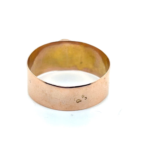 Bague 59 Bague Jonc or jaune Citrine 58 Facettes