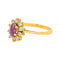 Bague 50 Bague Marguerite Or jaune Rubis, Diamant 58 Facettes 4776440CN
