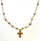 Collier Croix diamants jaunes 58 Facettes 174997