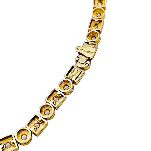 Collier Collier Lalaounis, "Byzantine", or jaune et diamants. 58 Facettes 34674