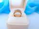 Bague 52.5 Bague Vintage (1940-1950) diamants or rose et or blanc 18K 58 Facettes 1762