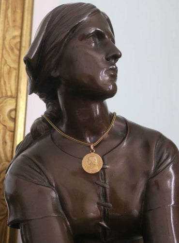 Pendentif Médaille pendentif Jeanne d’Arc biface 58 Facettes