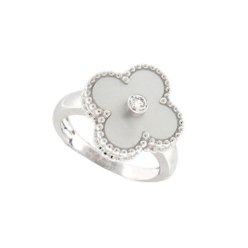 Bague 52 bague VAN CLEEF & ARPELS vintage alhambra 52 en or 18k diamant 58 Facettes 264866