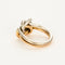 Bague 52 Bague double noeud or blanc et or rose, diamants 58 Facettes GU216