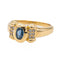 Bague 58 Bague Or jaune Saphir, Diamant 58 Facettes 3221903CN