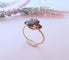 Bague 63 Bague grenats or rose 18 K 58 Facettes AA 1636