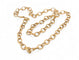 Collier Collier maille créole en or jaune 18 carats 58 Facettes