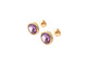 Boucles d'oreilles boucles d'oreilles POIRAY puces lolita amethyste or 18k  s 58 Facettes 270685